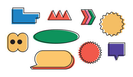 design element unique retro vector image