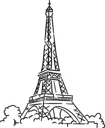 Eiffel Tower Sketch vector image
