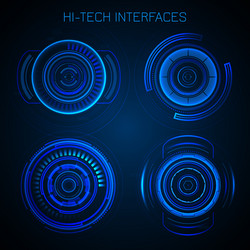Hud interface flat Royalty Free Vector Image - VectorStock