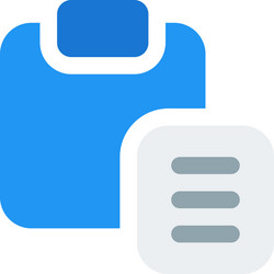 Paste content to clipboard computer file vector