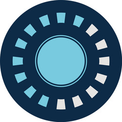 rectangles loading circle block style icon vector image