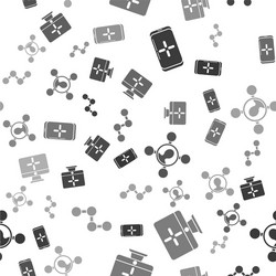 Set smartphone and playing in game computer vector