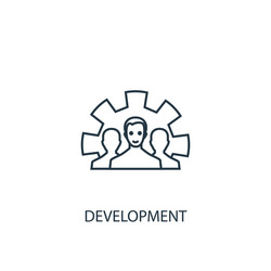 development concept line icon simple element vector image