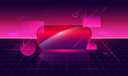 abstract holography with data and graph vector image