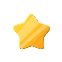 game ui asset gaming user interface star icon vector image