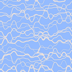 seamless pattern with wave lines vector image