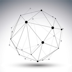 Geometric Lattice Structure vector image