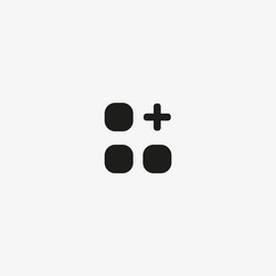 mobile apps install ui button icon grid menu vector image
