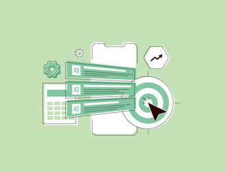 ppc analysis with automation and hyper vector image