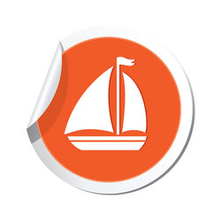 Sailboat icon vector