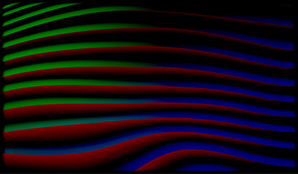 eps 10 multi-coloured wavy stripes on a dark vector