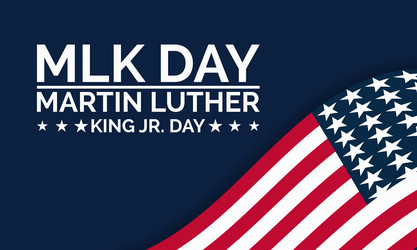 Martin luther king jr day template celebrating vector