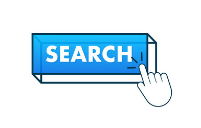 search button and click bar for browser vector image