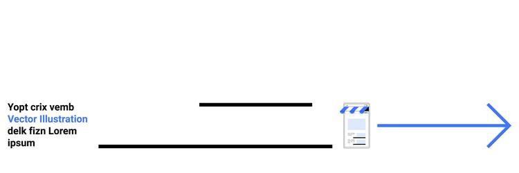 streamlined data flow with document and arrow vector image