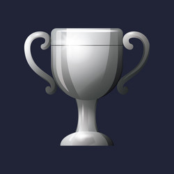 game ui asset gaming user interface trophy cup vector image