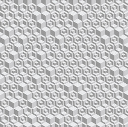 Grayscale hexagonal seamless pattern vector