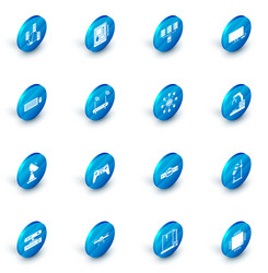 Set graphic tablet server data web hosting vector
