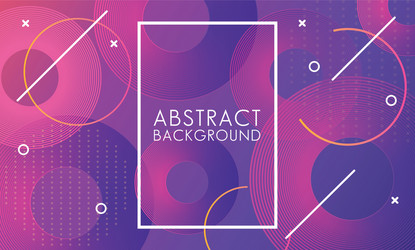 vivid colors and fluids with square frame abstract vector image