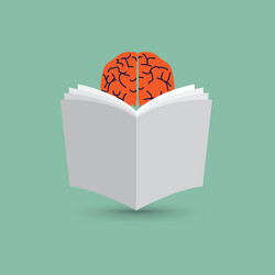 Cartoon brain flat Royalty Free Vector Image - VectorStock