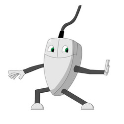 Kung fu computer mouse vector