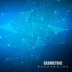 geometric abstract background with connected line vector image
