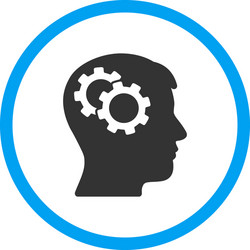 Commercial intellect rounded icon Royalty Free Vector Image