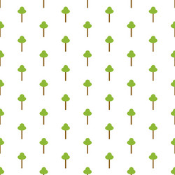 Seamless pattern with trees icon elements vector