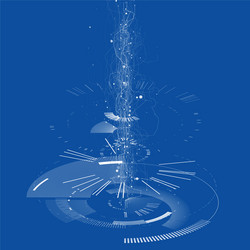 Tech Interface Background vector image