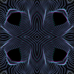 warped parametric surface shape pattern vector image