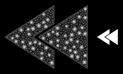 mesh net fast rewind back with majestic vector image