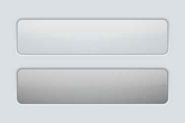 rectangle button gray user interface icons vector image