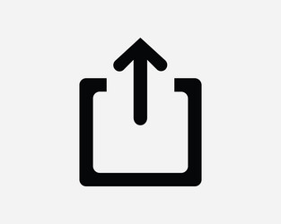 share icon sharing social web forward send vector image