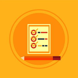 Task Checklists with Pencil vector