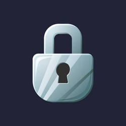 Game ui asset gaming user interface lock icon vector