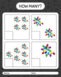 how many counting game with string light vector image