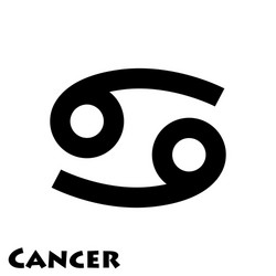 Logo zodiac sign cancer vector