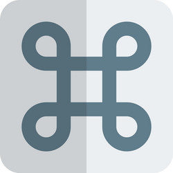 macintosh command logotype for basic function key vector image