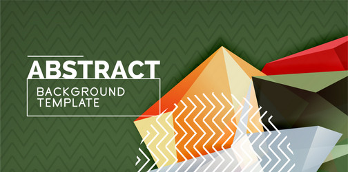 triangular low poly background design vector image
