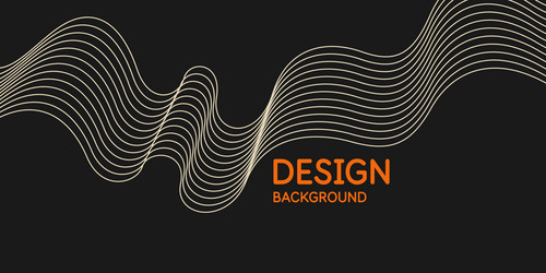 abstract background with dynamic waves vector image