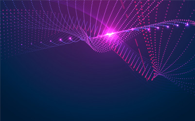 Abstract Particle Flow - Sci-Fi Tech vector image