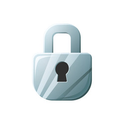 game ui asset gaming user interface lock icon vector image