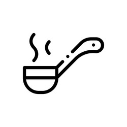 ladoo icon thin linear style design isolated vector image