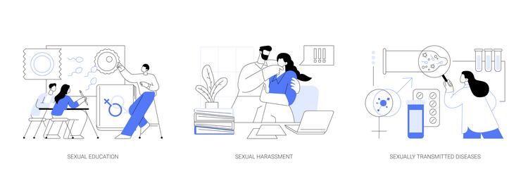 Sexual behavior abstract concept vector