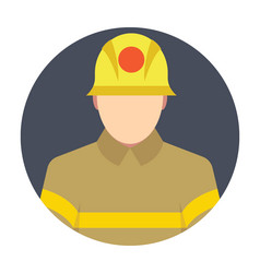Firefighter icon Royalty Free Vector Image - VectorStock