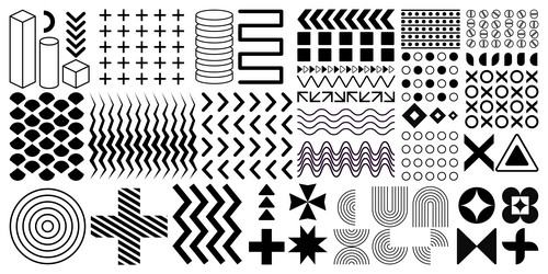 Geometric Line Pattern - Abstract Forms vector image