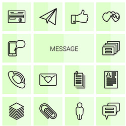 Message icons vector