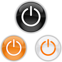 Power Button Icons vector image