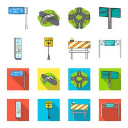 Stands and signs other web icon in cartoon Vector Image
