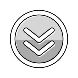button scroll color icon vector image