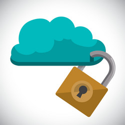 cloud computing design vector image
